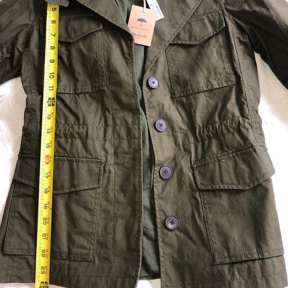 Madewell Jackets & Blazers - gorgeous NWT MADEWELL green military style jacket, NWT, size small
